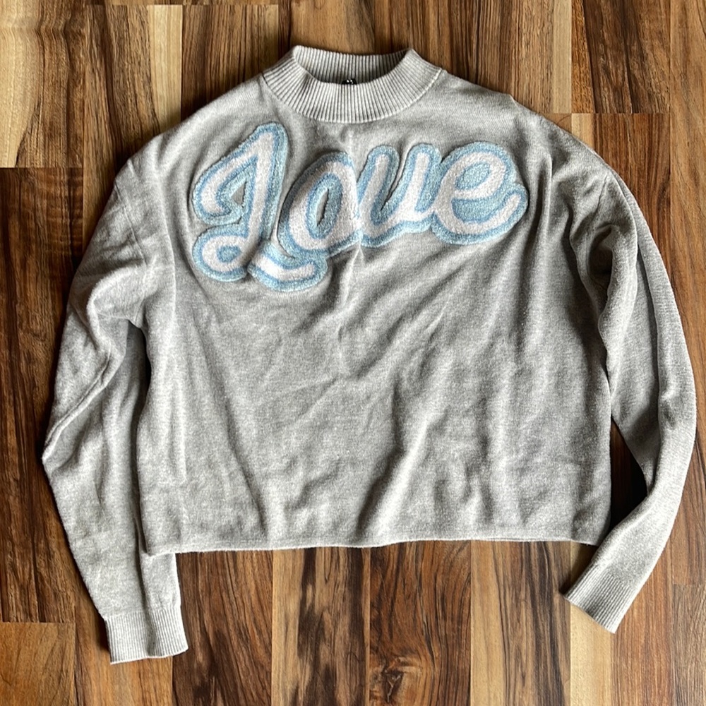 H&M Love Mock Neck Sweater